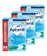 Aptamil 2 Devam Sütü Yeni Formül 1200 gr 3 Adet Aptamil 2 Devam Sütü Yeni Formül 1200 gr 3 Adet