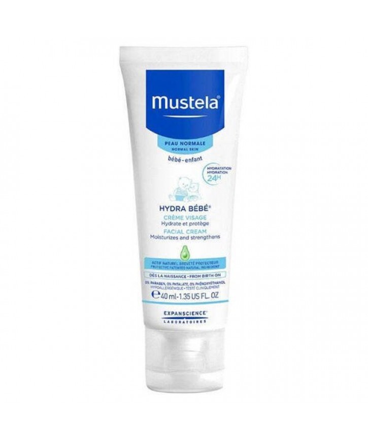 Mustela Hydra Bebe Facial Cream 40 ML Bebekler İçin Nemlendirici Yüz Losyonu eczahanemden
