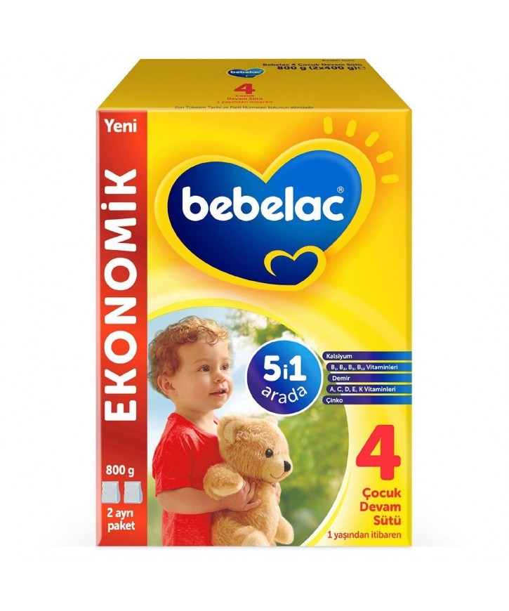 Bebelac 4 Çocuk Devam Sütü 800 Gr eczahanemden