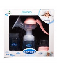 BabyTime Pratik Manuel Göğüs Pompası pembe