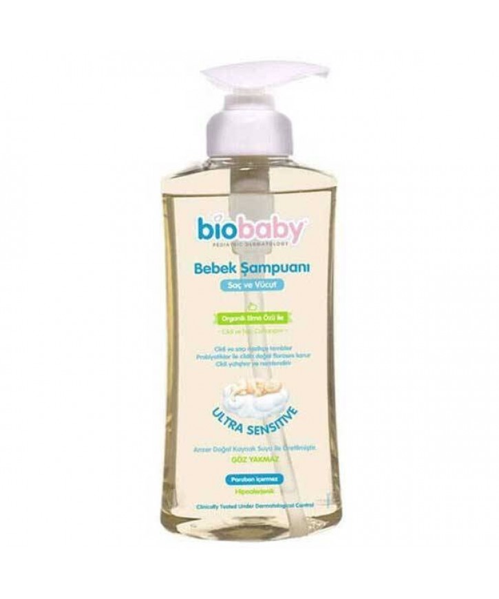 Biobaby Bebek Saç ve Vücut Şampuanı 500 ml eczahanemden