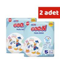 Goon Mutlu Bebek Bebek Bezi 5 Beden 12-20 Kg 100Lü Aylık Fırsat Paketi X