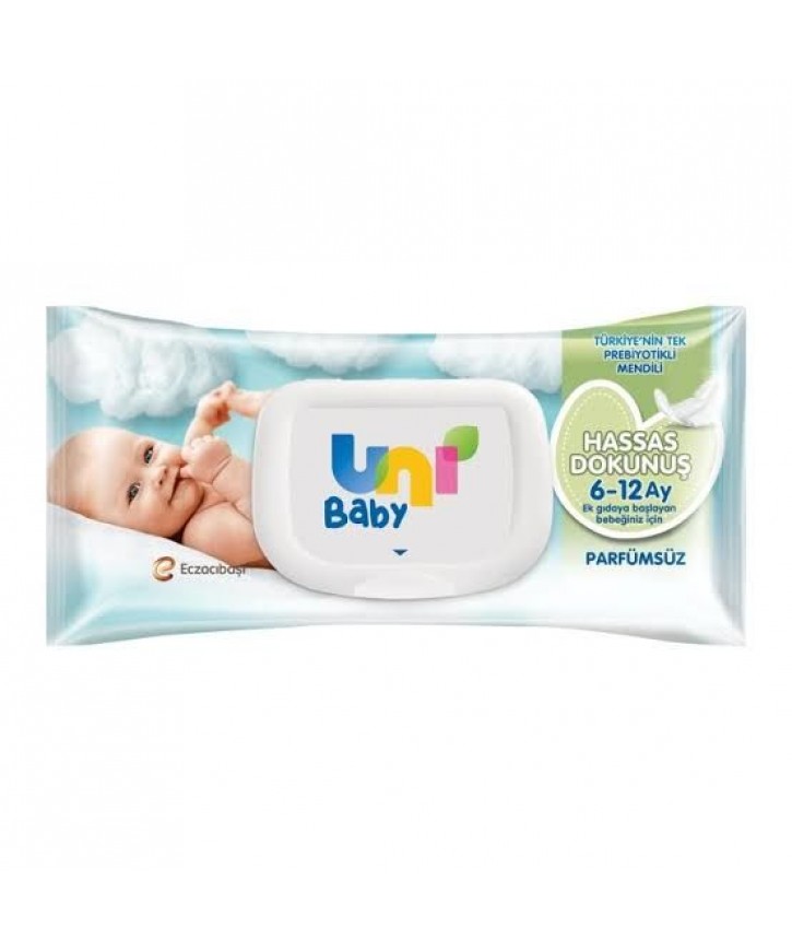 Uni Baby Hassas Dokunuş Islak Mendil 6 12 Ay 52 Yaprak eczahanemden