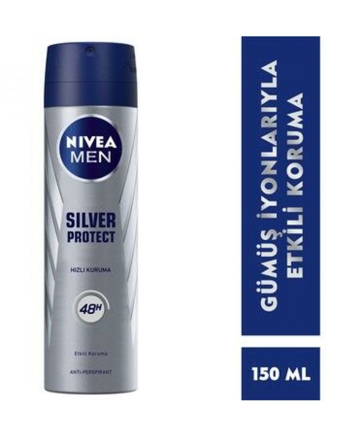 Nivea Sprey Erkek Sılver Protect 150 ML eczahanemden