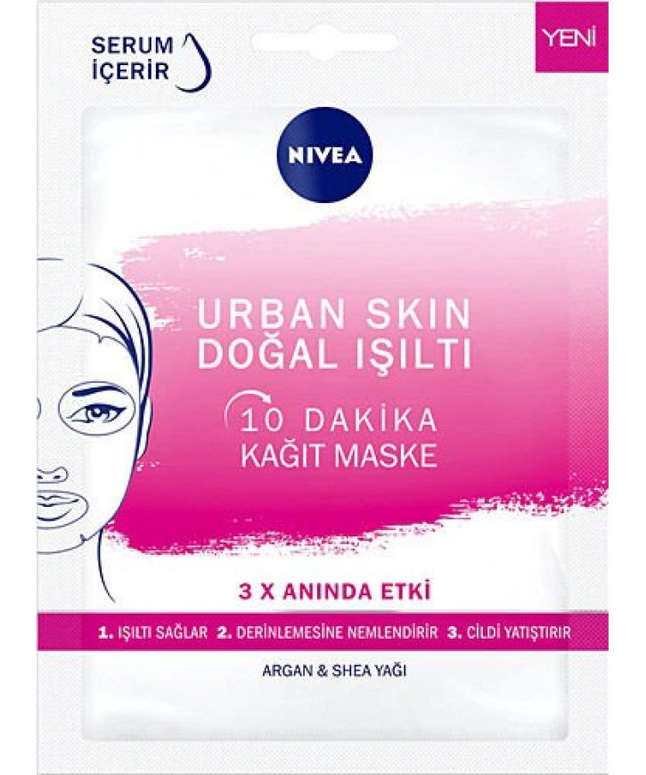 Nivea Nfc Urban Skin Işıltılı Kağıt Maske eczahanemden