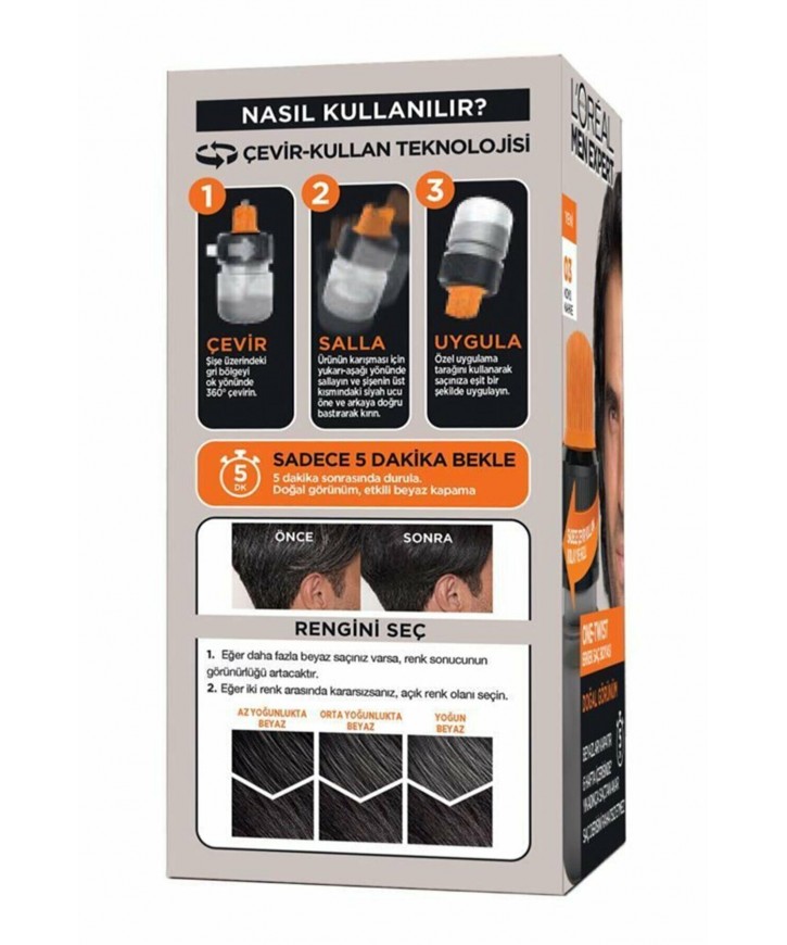 Loreal Men Expert One Twist Erkek Saç Boyası Koyu Kahve eczahanemden