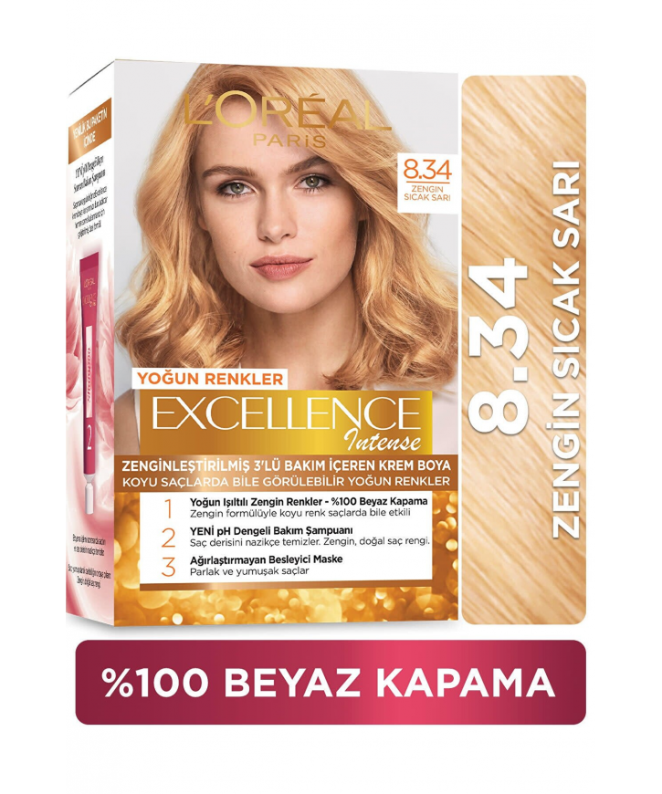 Loreal Excell Intense 7 43 Tarçın Bakır Saç Boyası eczahanemden