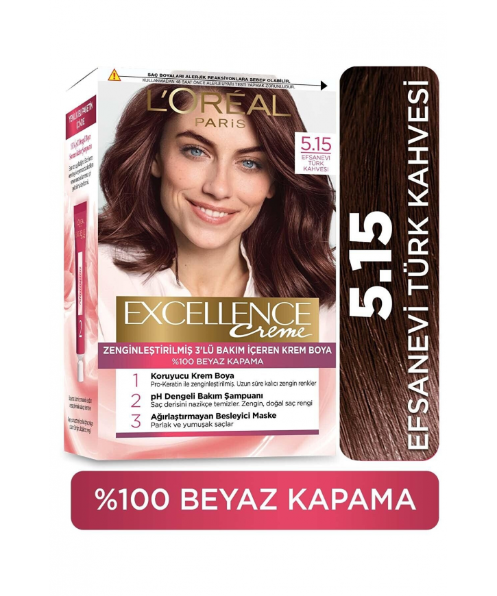 Loreal Excell 5 15 Marron Glace Efsane Türk Kahvesi Saç Boyası eczahanemden