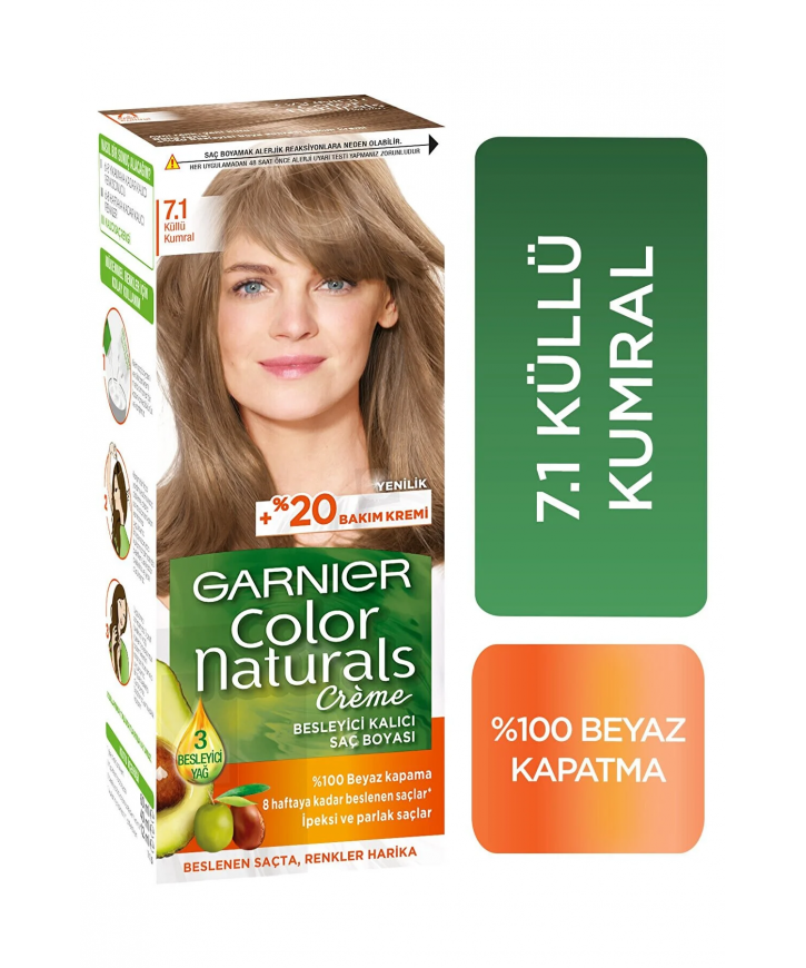 Garnier Color Naturals Saç Boyası 7.1 Küllü Kumral eczahanemden