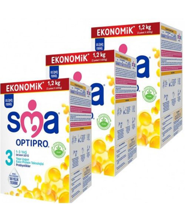 Sma 3 Optipro Probiyotik Devam Sütü 800 gr  2 Adet